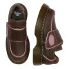 Półbuty Dr. Martens BUZZ STRAP VELCRO Dark Brown Wyoming 42845200